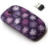 2.4G Wireless Mouse with Cute Pattern Design for All Laptops and Desktops with Nano Receiver - Brushed Medallion Elements view 1