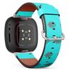 CJBROES Replacement Leather Watch Band, Compatible with Fitbit Versa 3 and Fitbit Sense of Wristband Bracelet Accessory - Endless Texture view 1