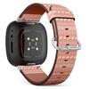 CJBROES Replacement Leather Watch Band, Compatible with Fitbit Versa 3 and Fitbit Sense of Wristband Bracelet Accessory - Christmas Nordic Style view 1