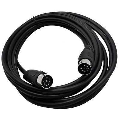 8 Pin Male to Male Speaker Audio Cable for Surveillance Automotive Computers 5M