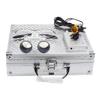 EustomA Binocular Loupes 3.5X-420mm Working Distance Optical Glass+3W LED Headlight Clip-on Type with Box (Silver) view 2