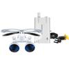 EustomA Binocular Loupes 3.5X-420mm Working Distance Optical Glass+3W LED Headlight Clip-on Type with Box (Silver) view 3