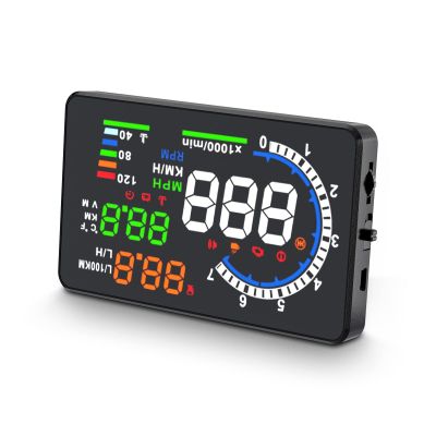 wiiyii Heads Up Display for Cars,Digital Speedometer fos Car,Car HUD A8