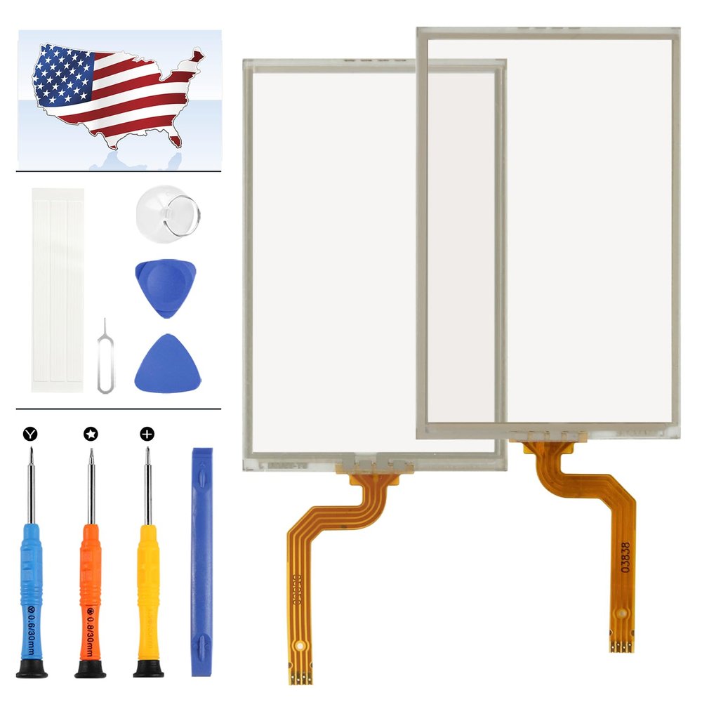 Original 3" inch Screen Replacement for Garmin Alpha 100 Hound Tracker Handheld Touch Screen Digitizer Full Glass Panel Lens Parts Kit with Repair Tools