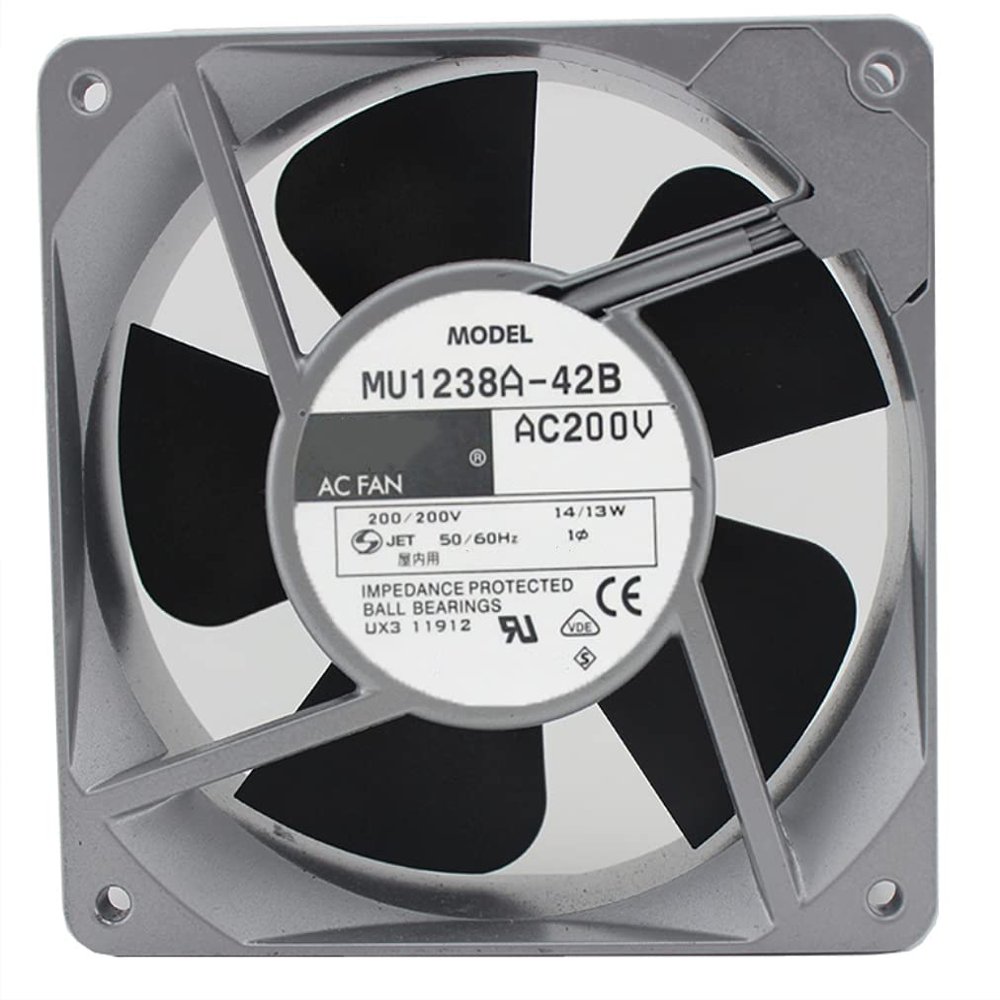 MU1238A-42B 200V 14/13W 12038 Cooling Fan 120X120X38mm
