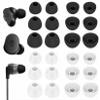 12 Pairs Ear Tips Buds Compatible with Skullcandy in-Ear Earphone, Replacement Flexible Silicone Eartips Earbuds Accessories Compatible with Skullcandy Dime/Sesh Evo/Jib/Ink'd+ - Black White view 1