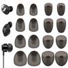 8 Pairs Compatible with Sennheiser CX Plus/Momentum 2 Ear Tips, XS/S/M/L 4 Size Replacement Soft Flexible Silicone Eartips Earbuds Accessories Compatible with Sennheiser CX 300S - Gray view 1