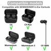 8 Pairs Compatible with Sennheiser CX Plus/Momentum 2 Ear Tips, XS/S/M/L 4 Size Replacement Soft Flexible Silicone Eartips Earbuds Accessories Compatible with Sennheiser CX 300S - Gray view 2