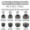 8 Pairs Compatible with Sennheiser CX Plus/Momentum 2 Ear Tips, XS/S/M/L 4 Size Replacement Soft Flexible Silicone Eartips Earbuds Accessories Compatible with Sennheiser CX 300S - Gray view 3