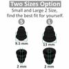 4 Pairs Triple Flange Compatible with Shure SE215 Pro Ear Tips, Noise Reduce Silicone with 2mm Connector Hole Eartips Earbuds Compatible with Etymotic Research/Klipsch/Westone - Black view 3
