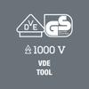 410 i VDE B insulated T-handle adapter 3/8"x130 mm view 2