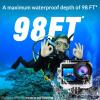 icefox i8 20MP 5X Zoom Action Camera with EIS, WiFi Remote Control, Waterproof Underwater Camera for Snorkeling Cycling Vlogging view 3