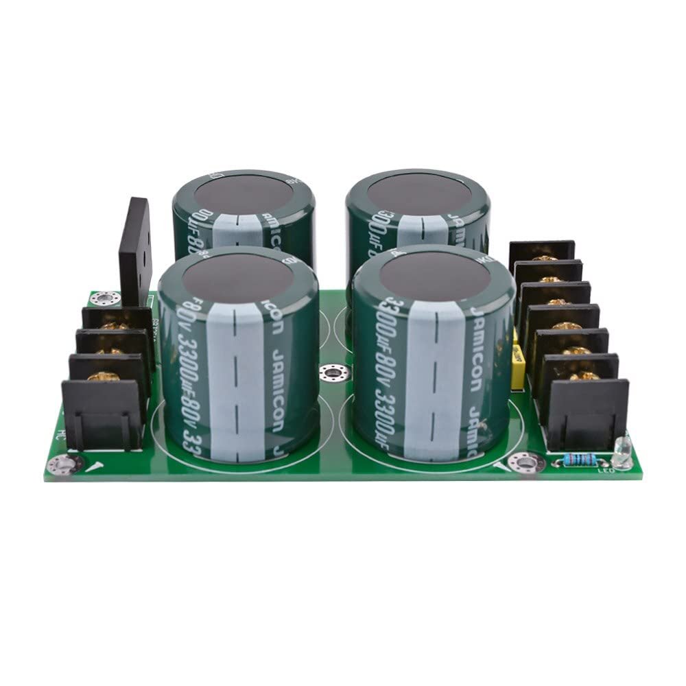 JINGERL High Power Amplifier Rectifier Filter Fever Capacitor Amplifier Audio Rectifier Power Supply for AMP Audio DIY 80V 3300uf