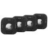 Pelican Protector 4-Pack AirTag Holder - Air Tag Case with 3M Adhesive Sticker - Rugged Shockproof AirTag Cover - Hidden Air Tag Holder Stick On Mount for Travel Luggage Bike Car Remote - Black view 1