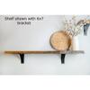 Rustic Red Door Co. Steel Heavy Duty Triangle Support Floating Shelf Bracket - Small Decorative - DIY Rustic Shelving Brackets (Pack of 2) (4"x5"x1.5",Black Texture) view 4