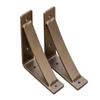 Rustic Red Door Co. Steel Heavy Duty Triangle Support Floating Shelf Bracket - Decorative - DIY Rustic Shelving Brackets (Pack of 2) (6"x7"x2, Gold Rubbed Bronze) view 1