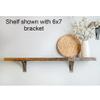 Rustic Red Door Co. Steel Heavy Duty Triangle Support Floating Shelf Bracket - Decorative - DIY Rustic Shelving Brackets (Pack of 2) (6"x7"x2, Gold Rubbed Bronze) view 3