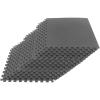 EVA Foam Mat Tiles 18-Pack - 72 SQ FT of Interlocking Padding for Garage, Playroom, or Gym Flooring - Exercise Mat or Baby Playmat by Stalwart (Gray) view 1