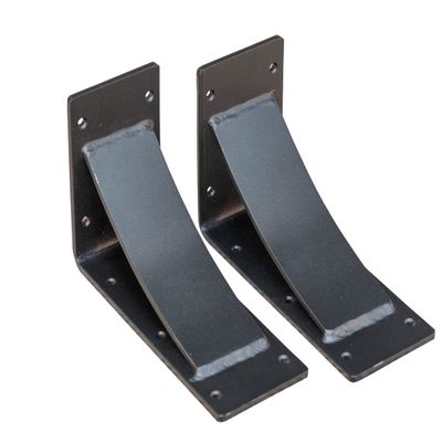 RRD Heavy Duty Steel Mantel Brackets (2 Pack) - Fireplace & Countertop Support - Hand Welded - Rustic Farmhouse Decor (6"x10"x4", Black Texture)