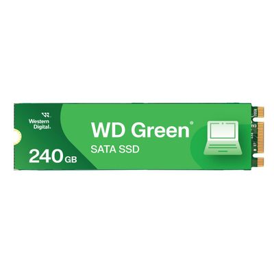 Western Digital 240GB WD Green SATA Internal Solid State Drive SSD - SATA III 6 Gb/s, M.2 2280, Up to 545 MB/s - WDS240G3G0B