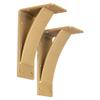 Rustic Red Door Co. Steel Heavy Duty Fireplace Mantel Brackets - Countertop Support - Hand Welded Steel Brackets - Rustic Farmhouse Decor (Pack of 2) (6"x10"x4", Sun Gold) view 1