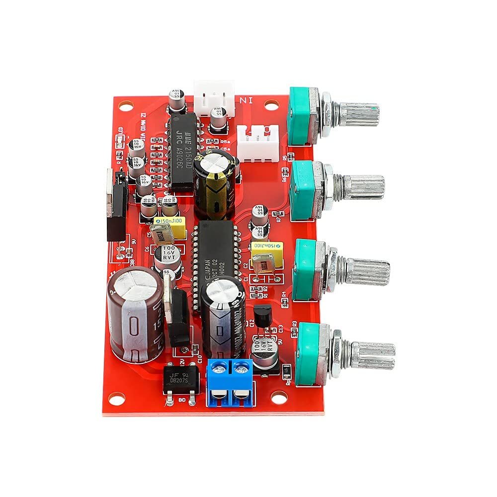 JINGERL UPC1892 HiFi Stereo Preamp Amplifier Volume Tone Control JRC2150 BBE Preamplifier Treble Balance Bass Finished Board