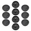 Bettomshin 1.97" Desk Grommet Plastic 50mm Cable Hole Cover Cord Desk Grommets Arrange Wires Organizer for Home Office Desk Cable Cord Black 10Pcs view 1