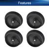 Bettomshin 1.97" Desk Grommet Plastic 50mm Cable Hole Cover Cord Desk Grommets Arrange Wires Organizer for Home Office Desk Cable Cord Black 10Pcs view 3
