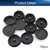 Bettomshin 1.97" Desk Grommet Plastic 50mm Cable Hole Cover Cord Desk Grommets Arrange Wires Organizer for Home Office Desk Cable Cord Black 10Pcs view 4