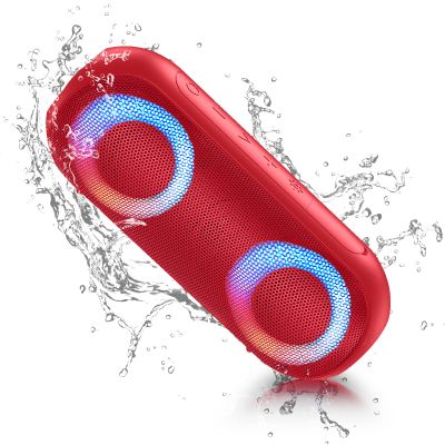 Bluetooth Speakers, Portable Speakers Bluetooth Wireless(100FT Range) with 30W Loud Stereo Sound, IPX7 Waterproof Shower Speakers, RGB Multi-Colors Rhythm Lights, 1000mins Playtime for Indoor&Outdoor