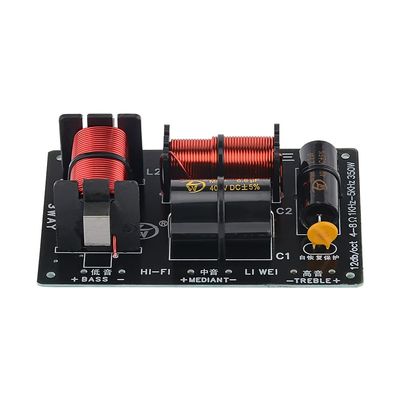 JINGERL 350W 3 Ways Audio Crossover Tweeter Midrange Woofer Speaker Frequency Filter Divider for 5-12 inch loudspeaker DIY