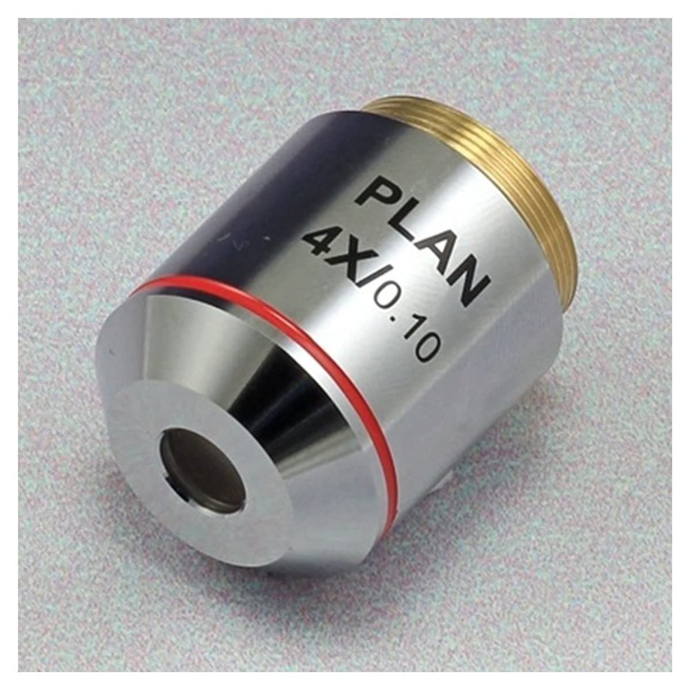 TYZK Microscope Kit 4X 10X 20X 40X 60X 100X Objective Lens 195 Achromatic Objectives Microscope Lens Adapters (Color : 4X)
