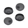 Bettomshin 2.28" Desk Grommet Zinc Alloy 58mm Cable Hole Cover Cord Desk Grommets Arrange Wires Organizer for Home Office Desk Cable Cord Black 4Pcs view 1