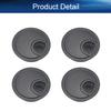 Bettomshin 2.28" Desk Grommet Zinc Alloy 58mm Cable Hole Cover Cord Desk Grommets Arrange Wires Organizer for Home Office Desk Cable Cord Black 4Pcs view 4