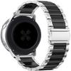 Compatible for Garmin D2 Air Band, Lamshaw Quick Release Stainless Steel Metal Replacement Straps Compatible with Compatible with Garmin D2 Air X10 GPS Smartwatch (Silver-Black) view 3