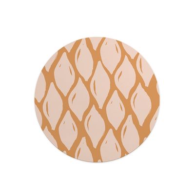 Questo Casa, Round Digital Printed Mouse Mat Non Slip Backing for Office and Home Use Diameter 22cm