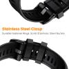 ANCOOL Compatible with Garmin Fenix 6S/5S/7S Watch Band, 20mm Soft Silicone Watch Band Replacement for Fenix 8 43mm/6S Pro/7S Pro/5S Plus Smartwatch Bands (Black) view 4