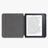 kwmobile Origami Case Compatible with Kobo Libra 2 Case - Slim PU Leather Cover with Stand - Dark Green view 4
