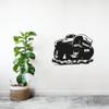 Monster Truck Silhouette Motocross Mud Bogging ATV Racing Monster Truck Off Road Vehicle Oversized Tires Vinyl Wall Art Sticker Decal Home Room Kids Room Boys Girls Room Nursery Room Size (24x40 inch) view 4