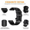 NotoCity Compatible with Fenix 7/Fenix 6/Fenix 5 Band,QuickFit 22mm Silicone Watch Band for Fenix 8 47mm/Fenix 7 Pro/Fenix 6 Pro/Fenix 5 Plus/Approach S70/S62/S60/Epix 2 Pro 47mm(Black) view 3