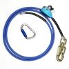 Flipline Kit,Climbing Harness, Adjustable Tree Lanyard, Rope Grab,Steel Swivel Snap Hook Fall Protection for Arborist,Tree Climbers (1/2x10ft,Blue) view 1