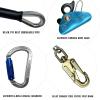 Flipline Kit,Climbing Harness, Adjustable Tree Lanyard, Rope Grab,Steel Swivel Snap Hook Fall Protection for Arborist,Tree Climbers (1/2x10ft,Blue) view 4