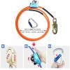 Flipline Kit,Climbing Harness, Adjustable Tree Lanyard, Rope Grab,Steel Swivel Snap Hook Fall Protection for Arborist,Tree Climbers (1/2x10ft,Orange) view 3
