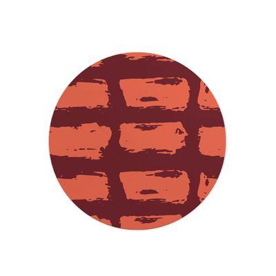 Questo Casa, Round Digital Printed Mouse Mat Non Slip Backing for Office and Home Use Diameter 22cm