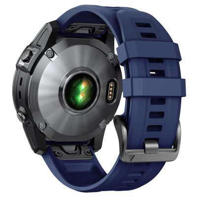 NotoCity Compatible with Fenix 7/Fenix 6/Fenix 5 Band,QuickFit 22mm Silicone Watch Band for Fenix 8 47mm/Fenix 7 Pro/Fenix 6 Pro/Fenix 5 Plus/Approach S70/S62/S60/Epix 2 Pro 47mm(Dark blue)