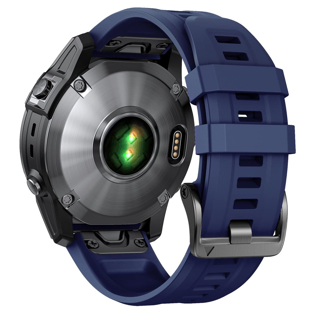 NotoCity Compatible with Fenix 7/Fenix 6/Fenix 5 Band,QuickFit 22mm Silicone Watch Band for Fenix 8 47mm/Fenix 7 Pro/Fenix 6 Pro/Fenix 5 Plus/Approach S70/S62/S60/Epix 2 Pro 47mm(Dark blue)