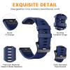 NotoCity Compatible with Fenix 7/Fenix 6/Fenix 5 Band,QuickFit 22mm Silicone Watch Band for Fenix 8 47mm/Fenix 7 Pro/Fenix 6 Pro/Fenix 5 Plus/Approach S70/S62/S60/Epix 2 Pro 47mm(Dark blue) view 2