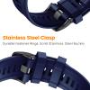NotoCity Compatible with Fenix 7/Fenix 6/Fenix 5 Band,QuickFit 22mm Silicone Watch Band for Fenix 8 47mm/Fenix 7 Pro/Fenix 6 Pro/Fenix 5 Plus/Approach S70/S62/S60/Epix 2 Pro 47mm(Dark blue) view 3