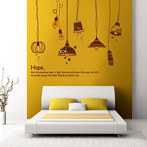 Frienemy Presents Crazy Lamps' Wall Sticker (PVC Vinyl, 50 Cm X 70 Cm) #Frienemy-Sr-036