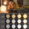 H&B Happy - Light Therapy Lamp 10000 LUX, Sunlight Lamp with 3 Color Temperatures,4 Brightness Levels (Round) view 2
